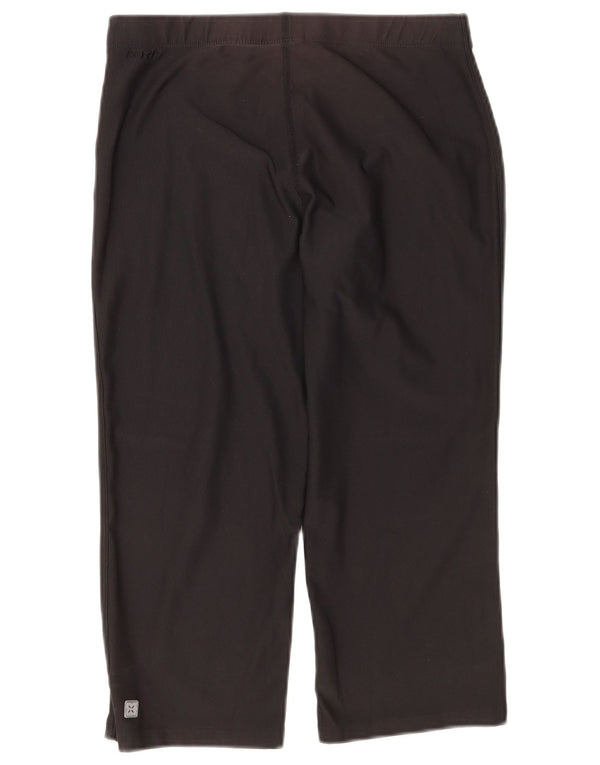 NIKE Pantalon de survêtement Dri Fit Capri pour femme UK 10/12 Noir moyen