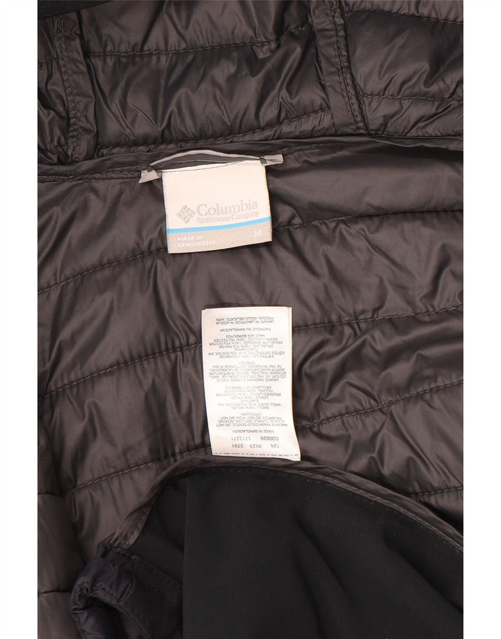 Columbia Veste Rembourrée à Capuche Homme Bleu Marine Moyen Nylon Colorblock