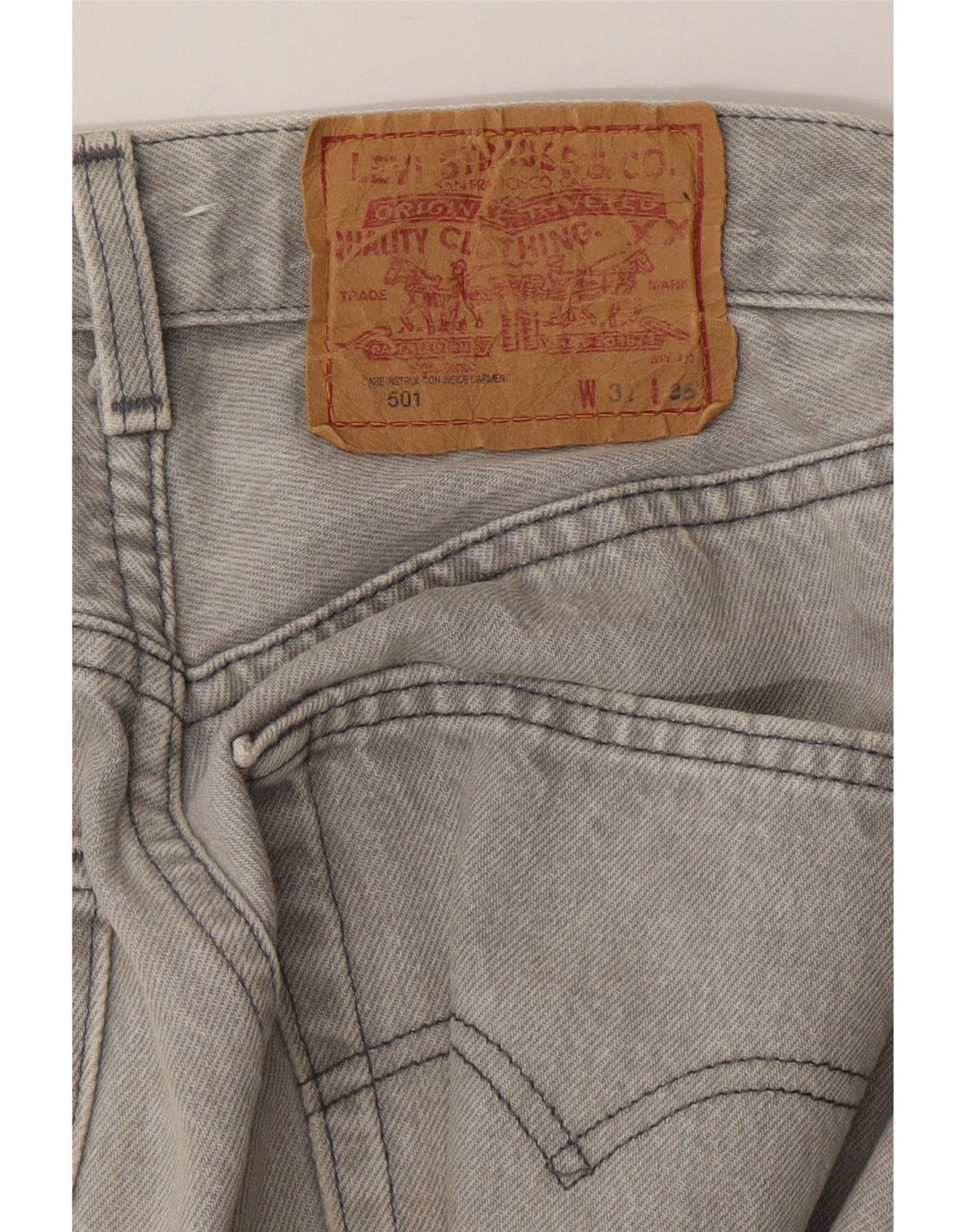 LEVI'S Jean Droit 501 Homme W31 L27 Gris