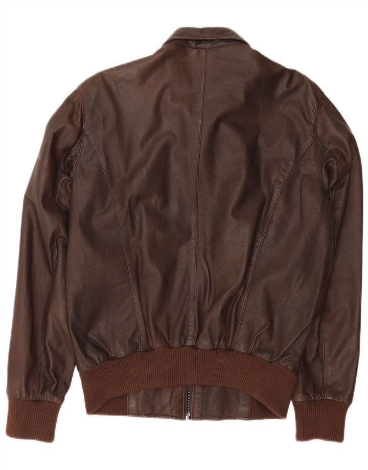 Conbipel Veste en Cuir Homme IT 46 Petit Cuir Marron