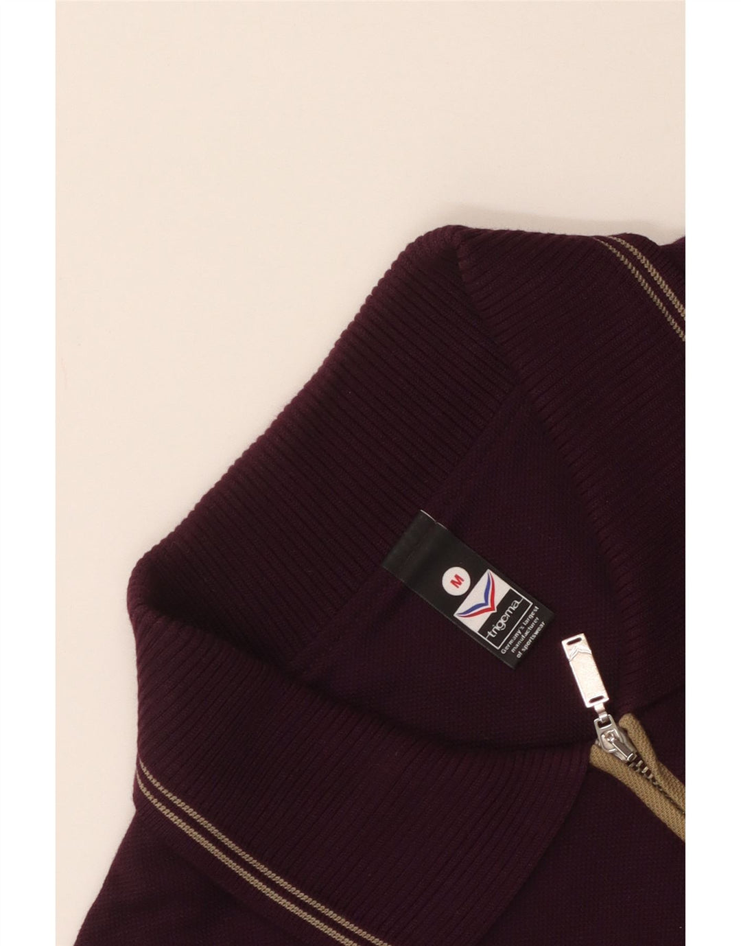 Trigema Polo à manches longues pour homme en coton marron moyen