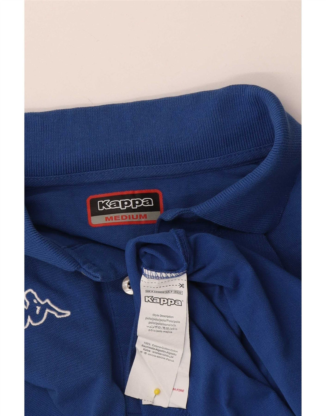 Kappa Polo Homme Bleu Moyen Coton