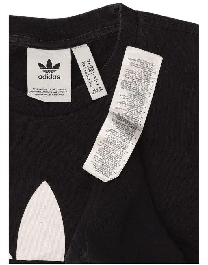 ADIDAS T-shirt graphique pour homme en coton noir moyen