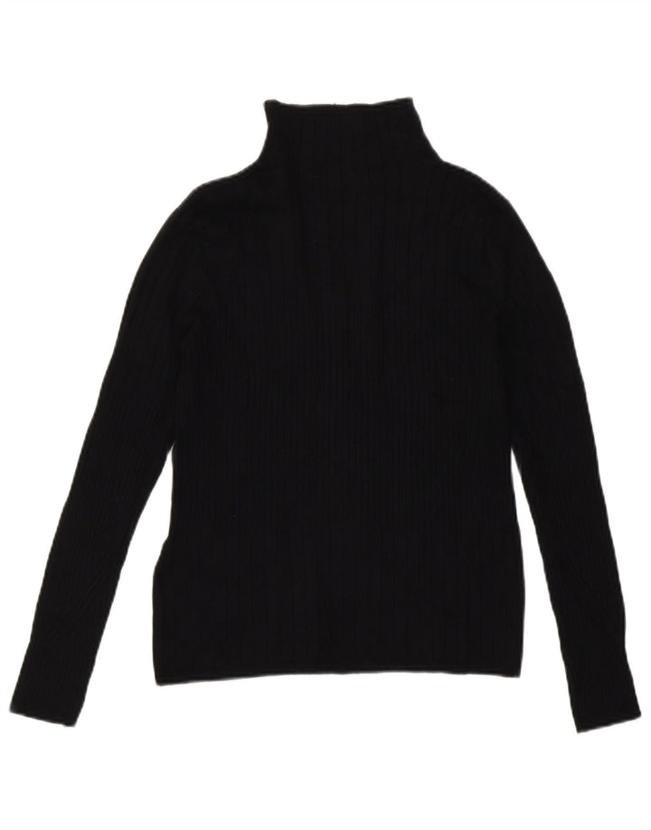 Marks & Spencer Pull col roulé pour femme UK 10 Small Noir Viscose