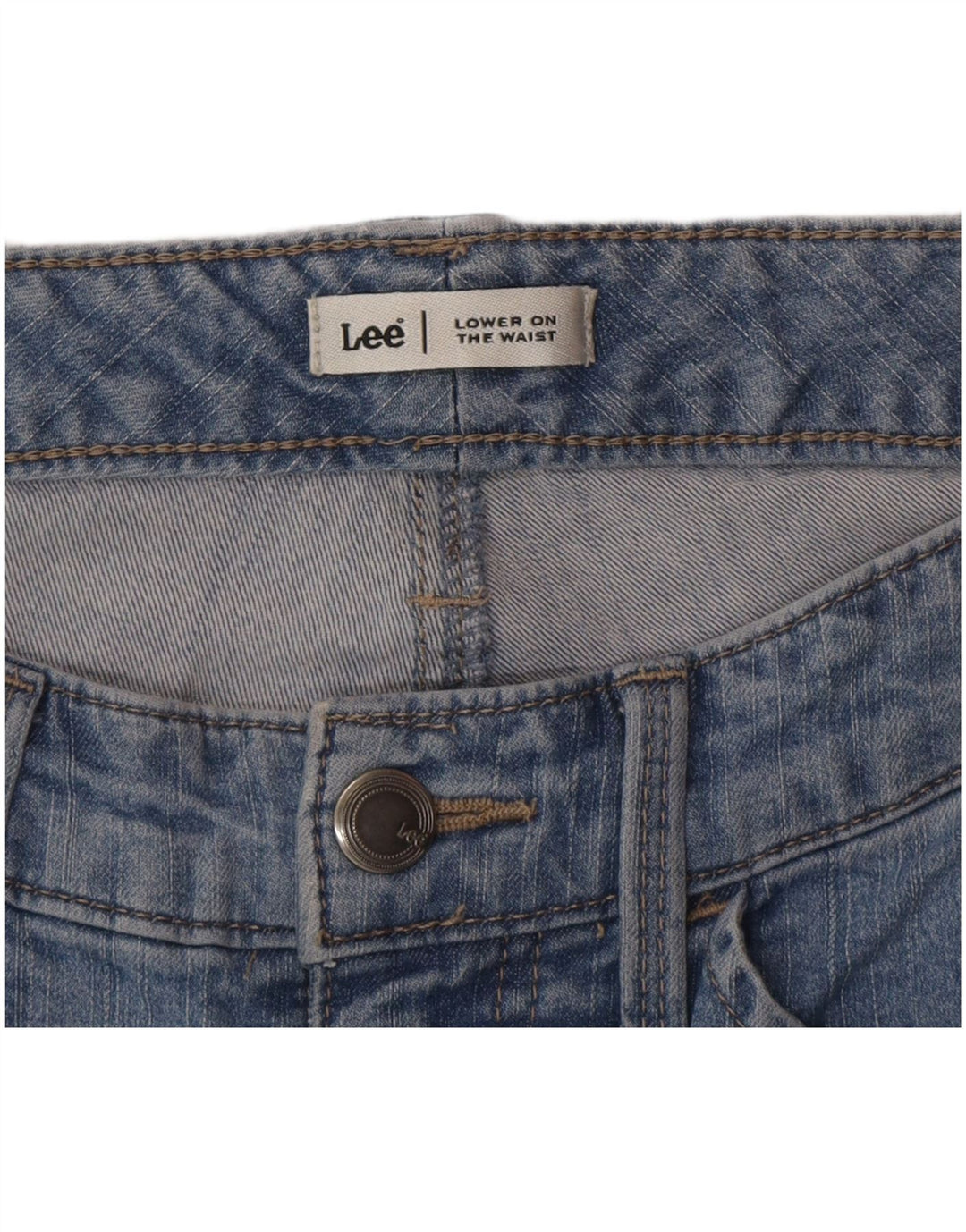Lee Jean Capri Taille Basse Femme W28 L20 Bleu