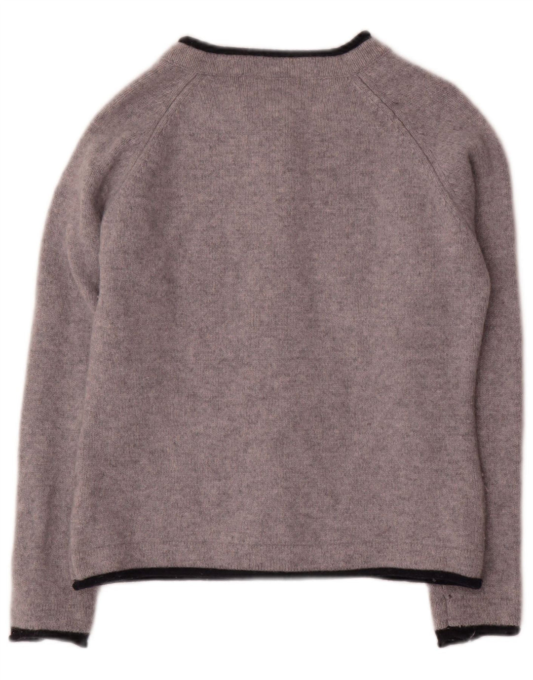 IRELANDS EYE Cardigan court pour femme UK 18 XL Laine grise