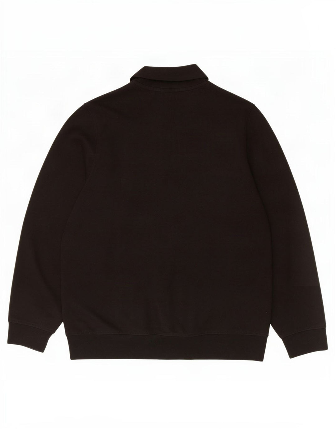 Lacoste Mens Classic Fit Zip Neck Sweatshirt Jumper Taille 5 Grand Noir