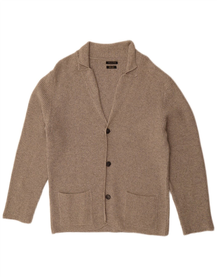 Massimo Dutti Pull Cardigan Homme Grand Gris