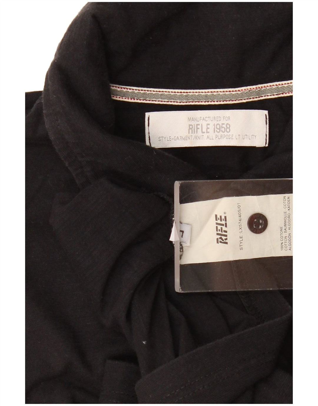 Polo Homme Rifle Grand Coton Noir