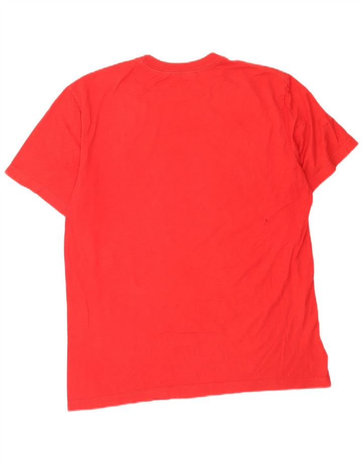 Nike Mens Regular Fit Graphic T-Shirt Top Rouge Moyen Coton