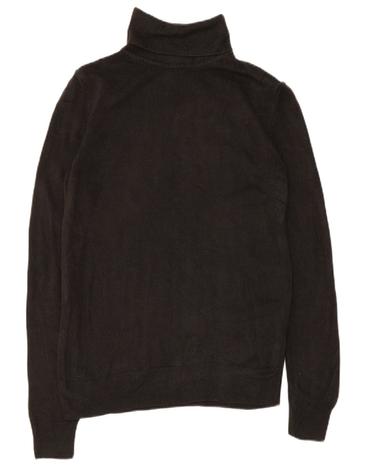 Marks & Spencer Pull col roulé pour femme UK 8 Petit Acrylique Noir