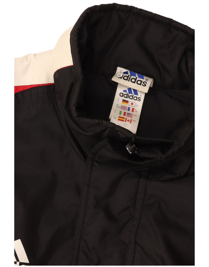 ADIDAS Manteau coupe-vent pour homme UK 46/48 XL Noir Colourblock Polyamide