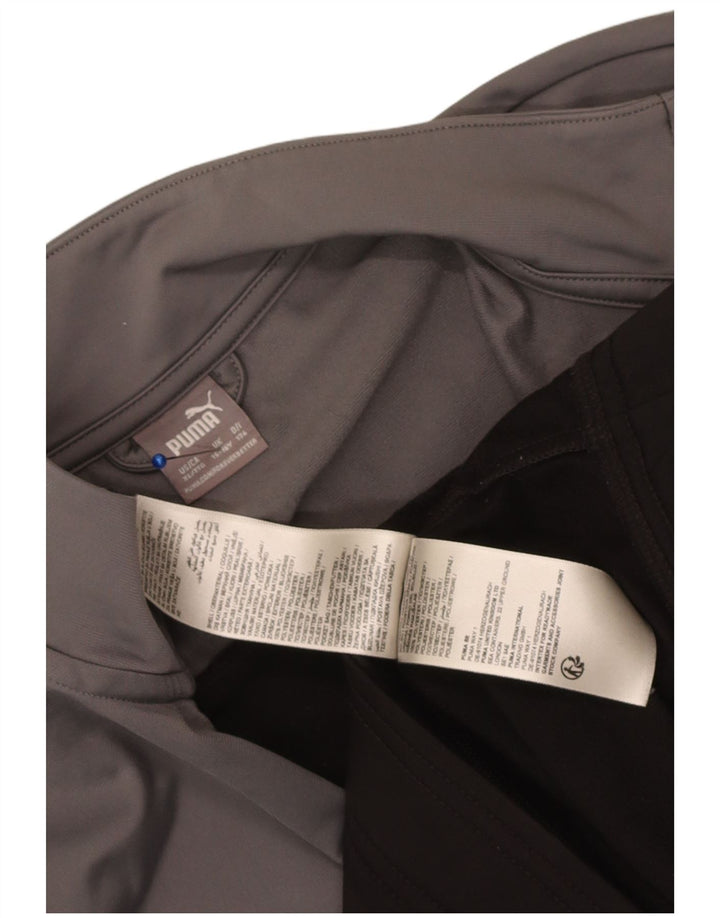 Puma Veste de Survêtement Garçon 15-16 ans Noir Colorblock Polyester