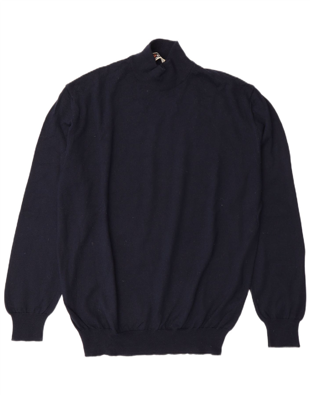 MAGLIERIE Pull Col Roulé Homme XL Bleu Marine Laine