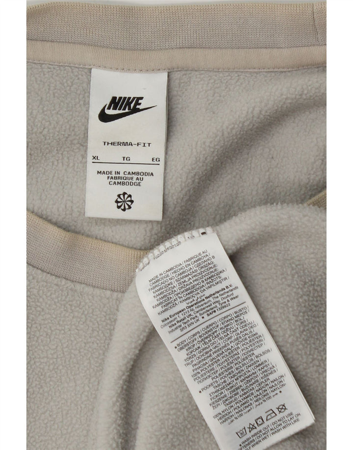 Nike Pull polaire pour homme XL Gris Polyester