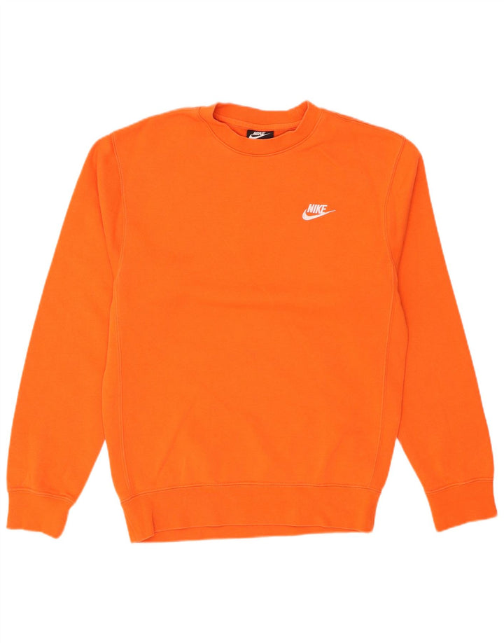 Nike Sweat-shirt pour homme XS Orange Coton