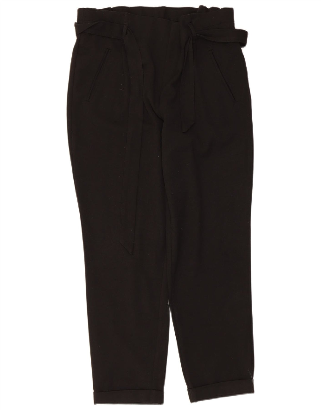 Zara Pantalon court fuselé pour femme Medium W28 L25 Noir