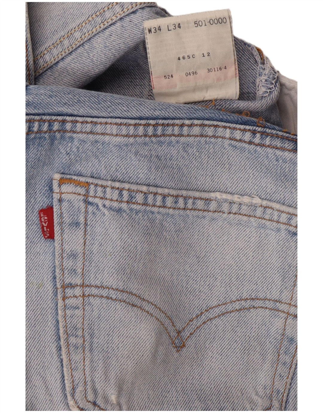 LEVI'S Jean Droit Homme W34 L29 Bleu Coton