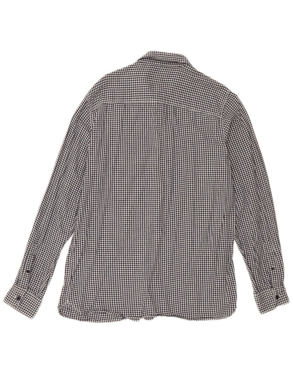 Jack & Jones Chemise Homme Large Bleu Marine Vichy Coton
