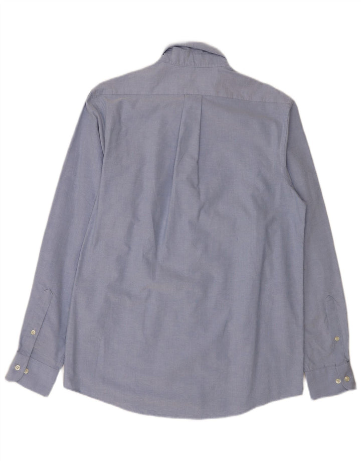 Chaps Chemise Slim Fit Homme Taille 15 1/2 Coton Bleu Moyen