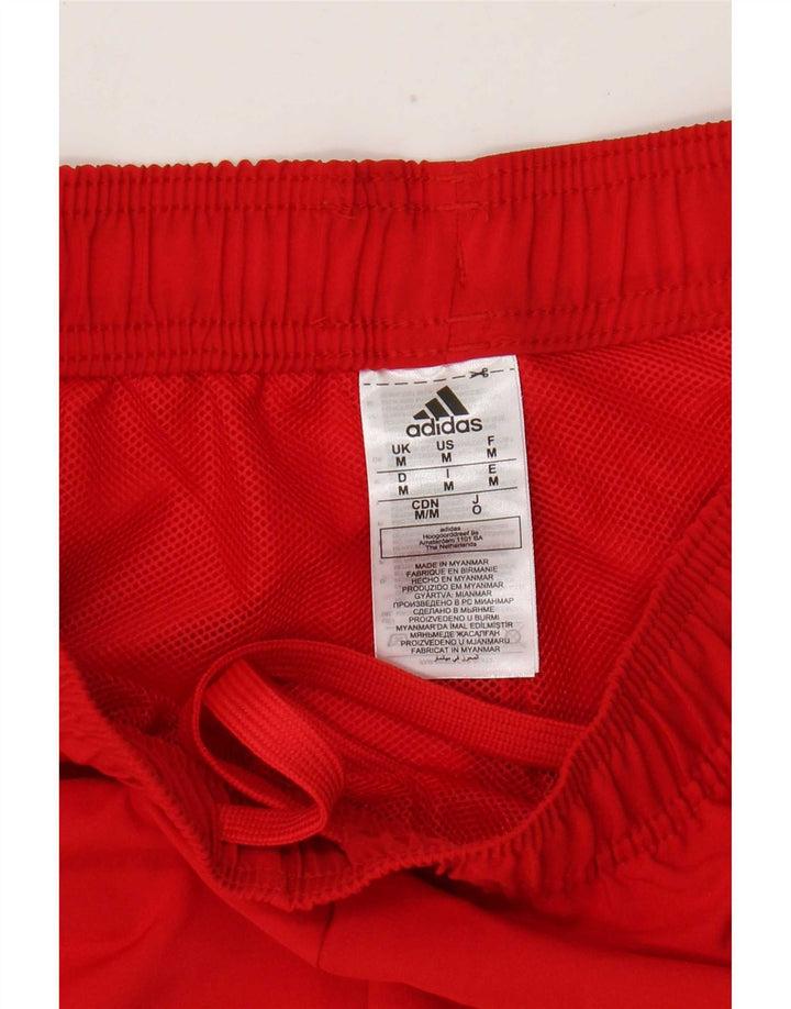 Adidas Short de sport homme rouge moyen polyester