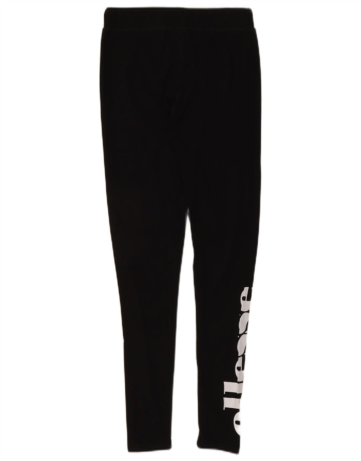 Ellesse Leggings graphiques pour femme UK 10 Small Noir Coton