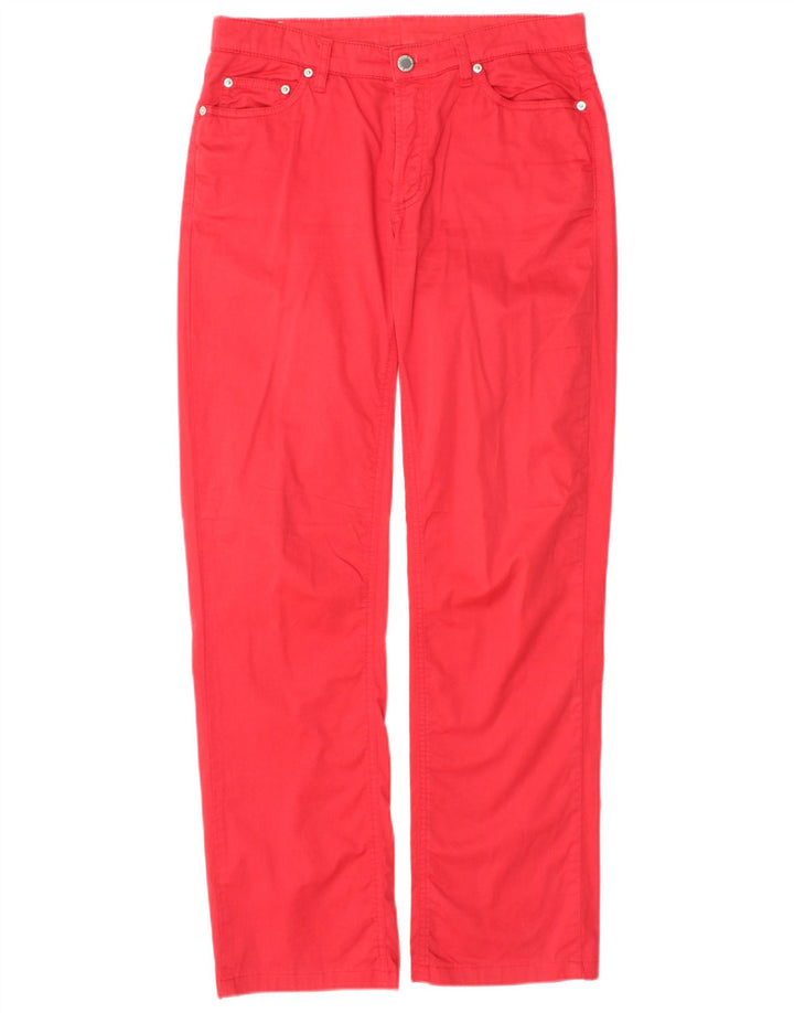 GANT Pantalon décontracté droit Carol Regular Fit W28 L29 Femme Rouge Coton