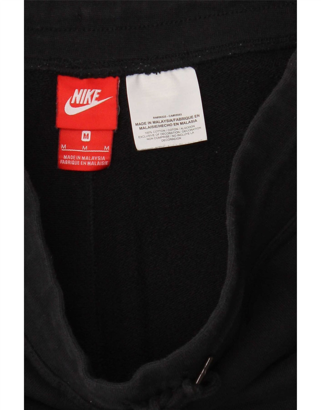 Nike Short de sport pour homme en coton noir moyen