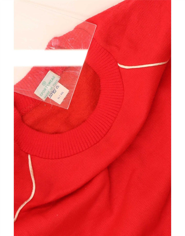 Sweat-shirt Vintage pour hommes, pull 2XL rouge