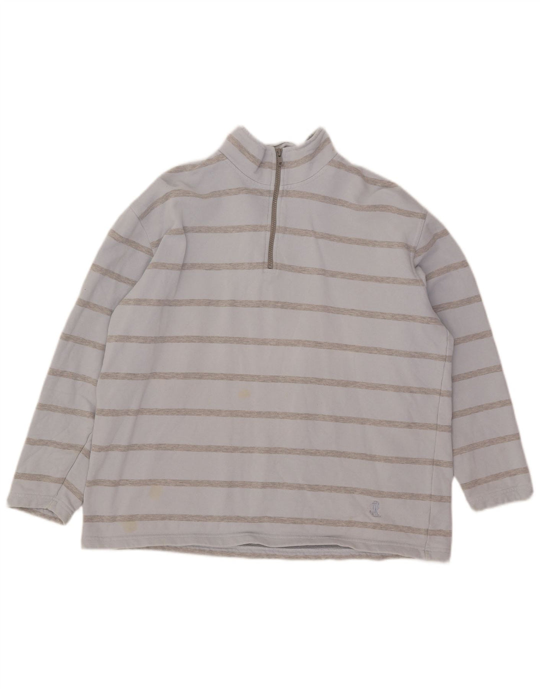 Ralph Lauren Sweat-shirt surdimensionné pour femme UK 12 Bleu moyen rayé