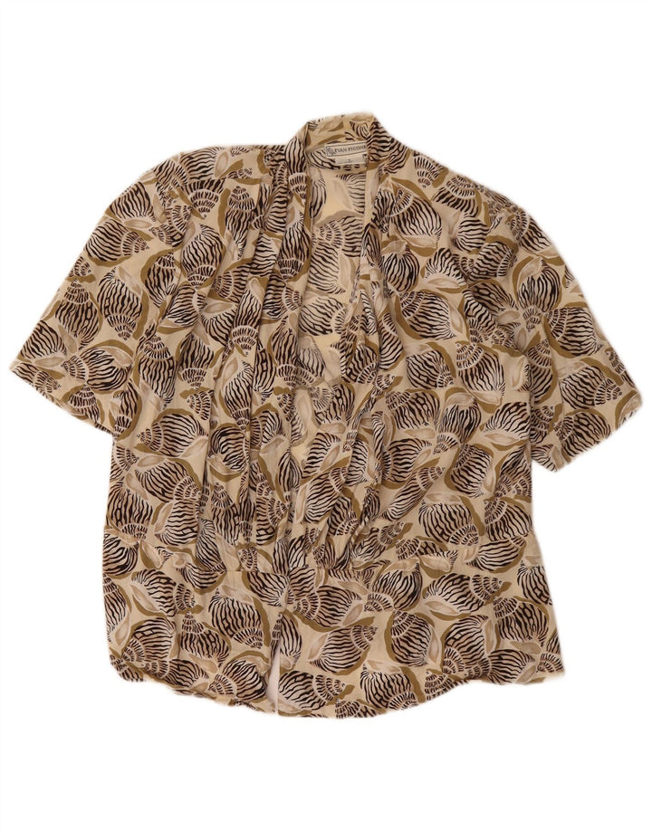 EVAN PICONE Cardigan pour femme US 8 Vert moyen imprimé animal