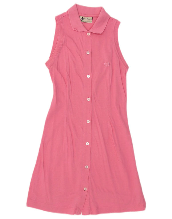 Sergio Tacchini Robe trapèze sans manches pour femme UK 4 XS Rose