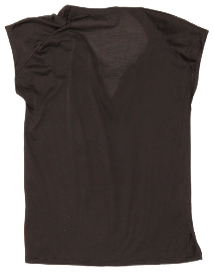 Zara Chemisier Femme Top UK 10 Petit Noir