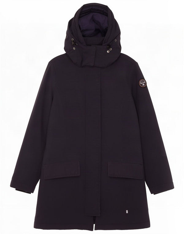 Napapijri Parka surdimensionnée à capuche pour femme UK 6 XS Bleu marine Polyamide