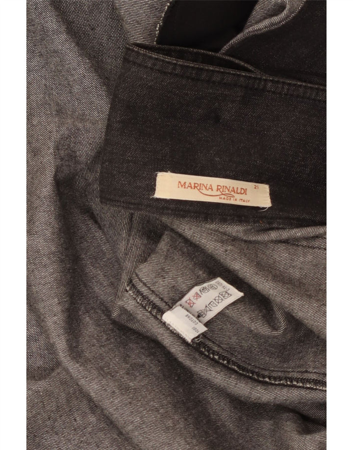 Marina Rinaldi Veste blazer surdimensionnée à 2 boutons pour femme Taille 21 Noir moyen