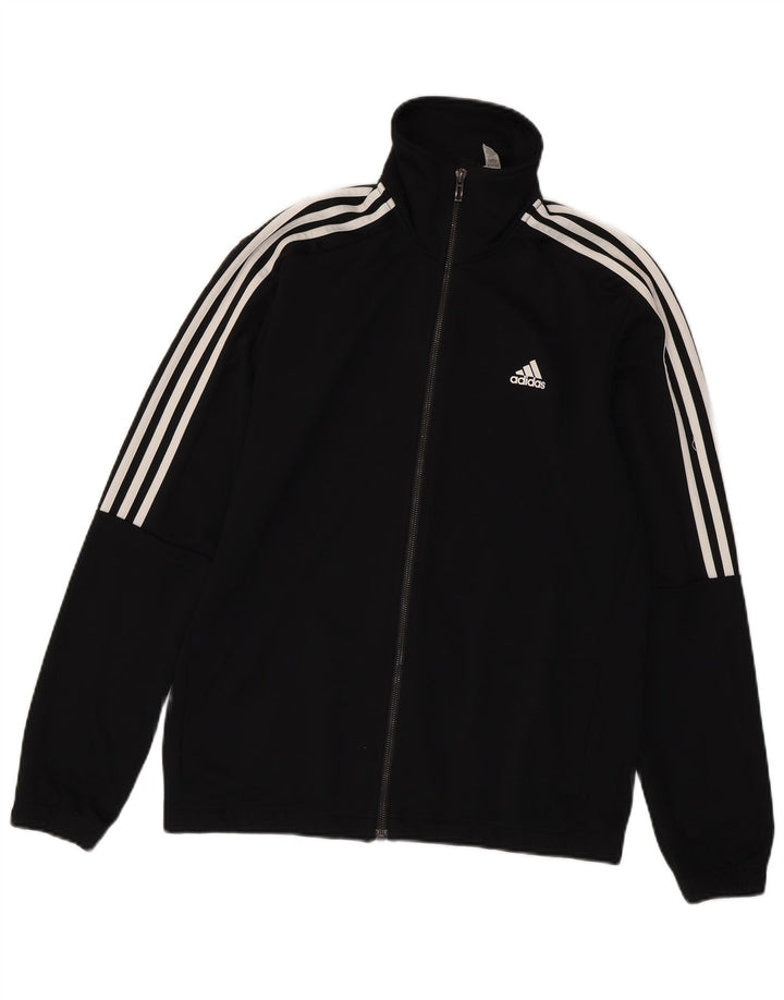 ADIDAS Veste de survêtement pour homme UK 42/44 Large Noir Polyester