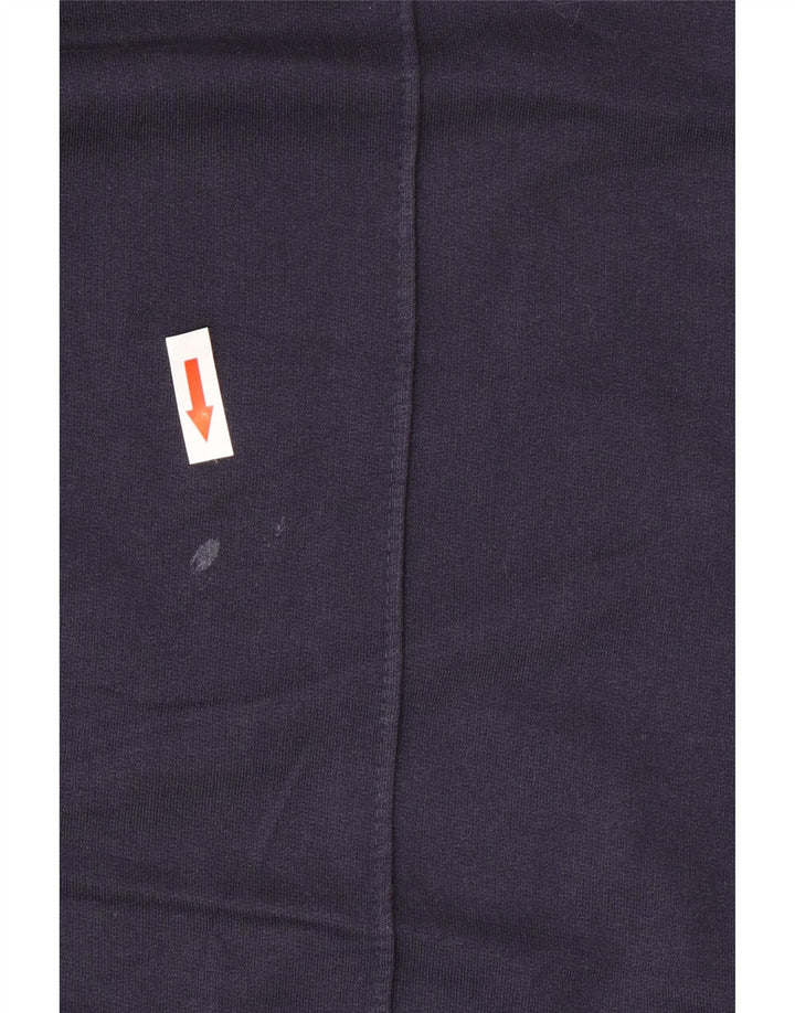 Zara Pantalon de survêtement pour femme UK 12 Medium Navy Blue Colourblock