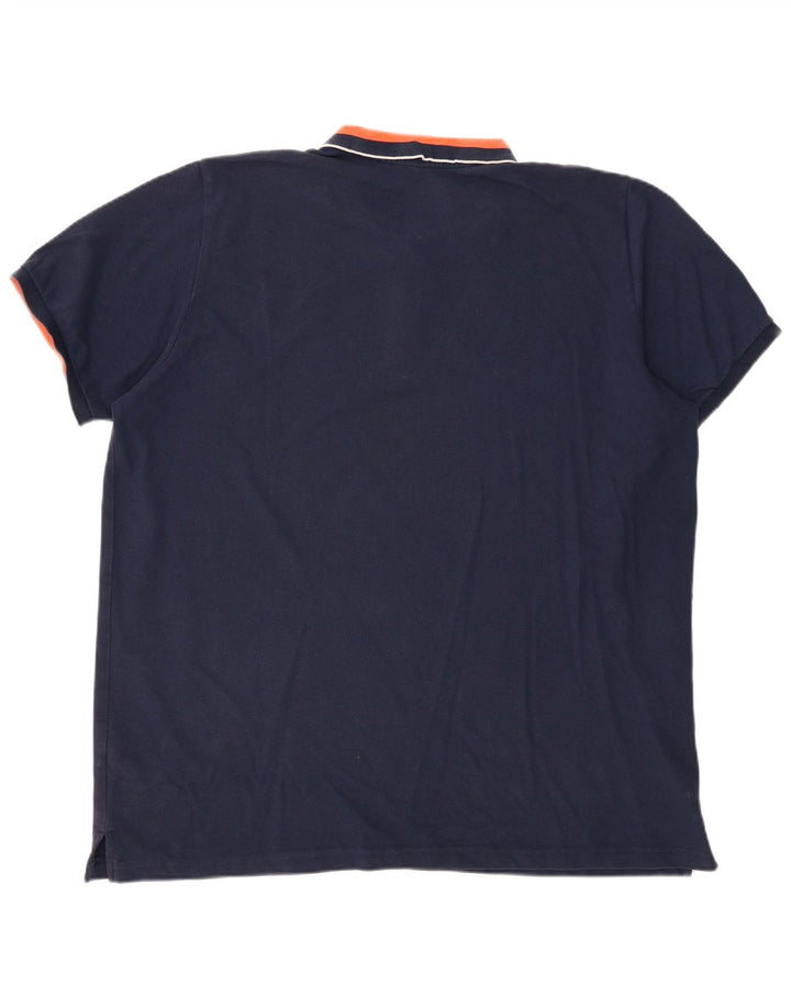 ADIDAS Polo Homme 3XL Bleu Marine Colorblock Coton