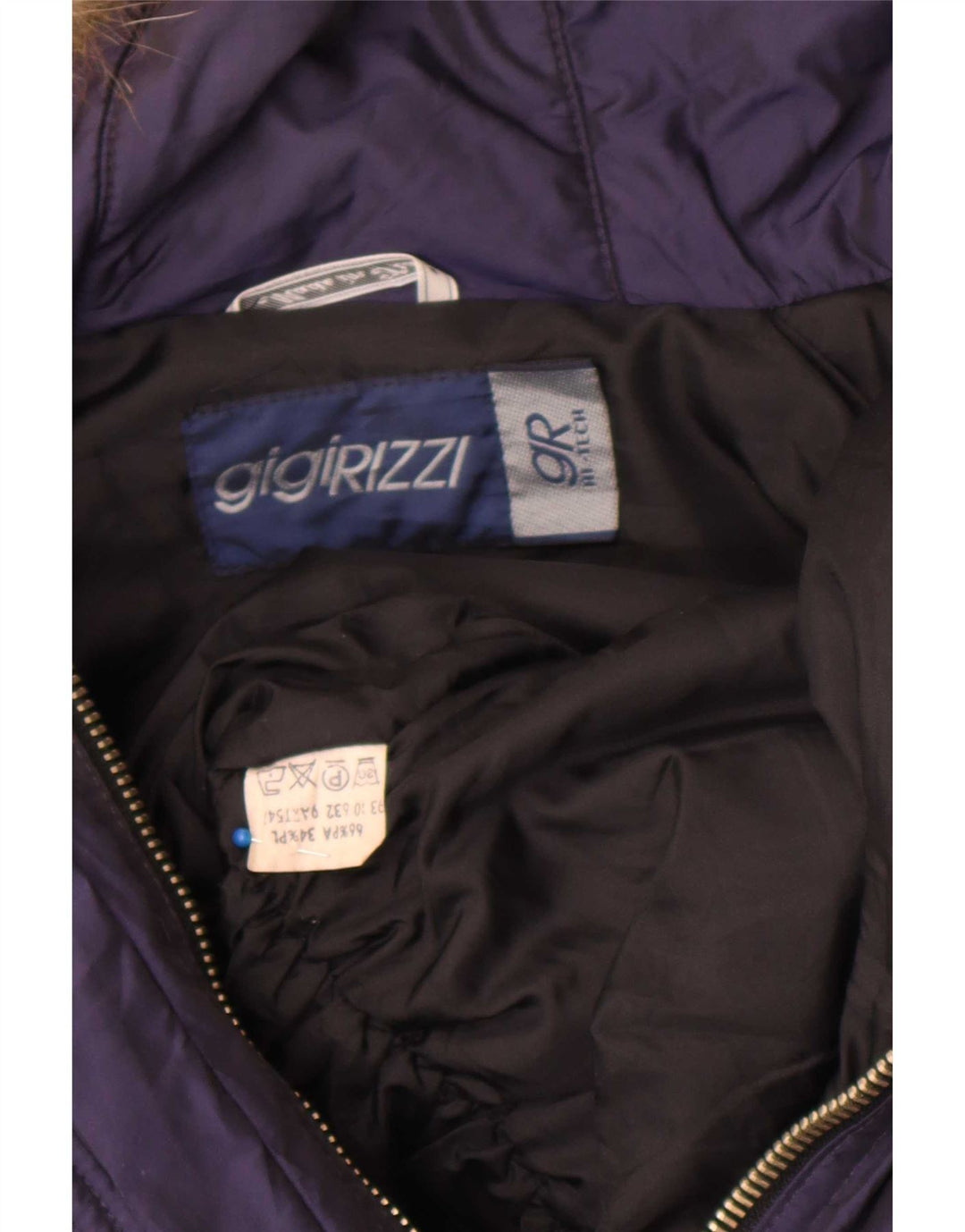 Gigi Rizzi Veste coupe-vent pour femme IT 42 Bleu marine moyen Colourblock