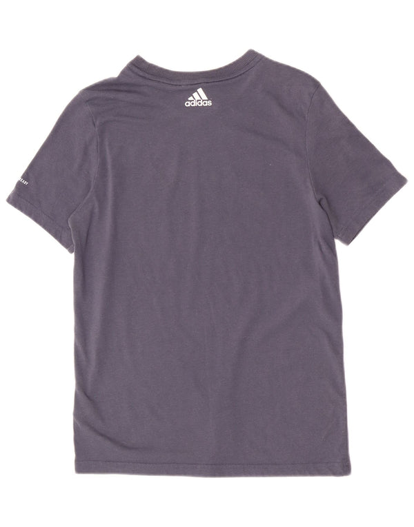 Adidas Garçons Regular Graphic T-Shirt Top 13-14 ans Bleu Marine Polyester