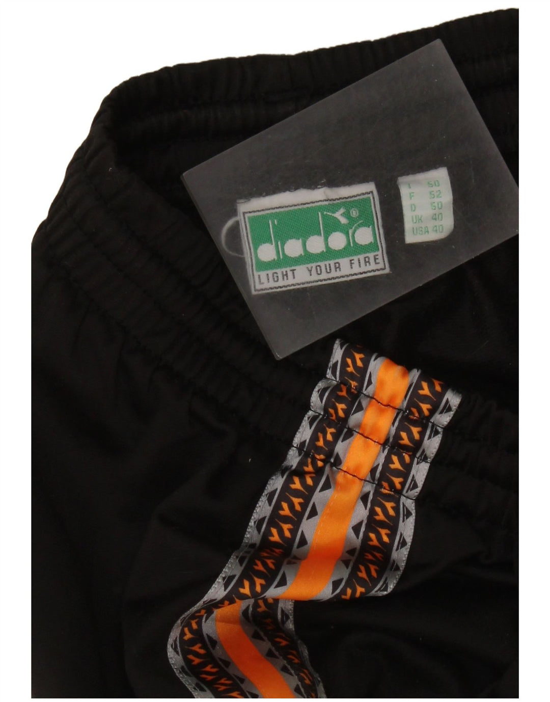 DIADORA Pantalon de survêtement pour homme UK 40 Medium Noir Colourblock