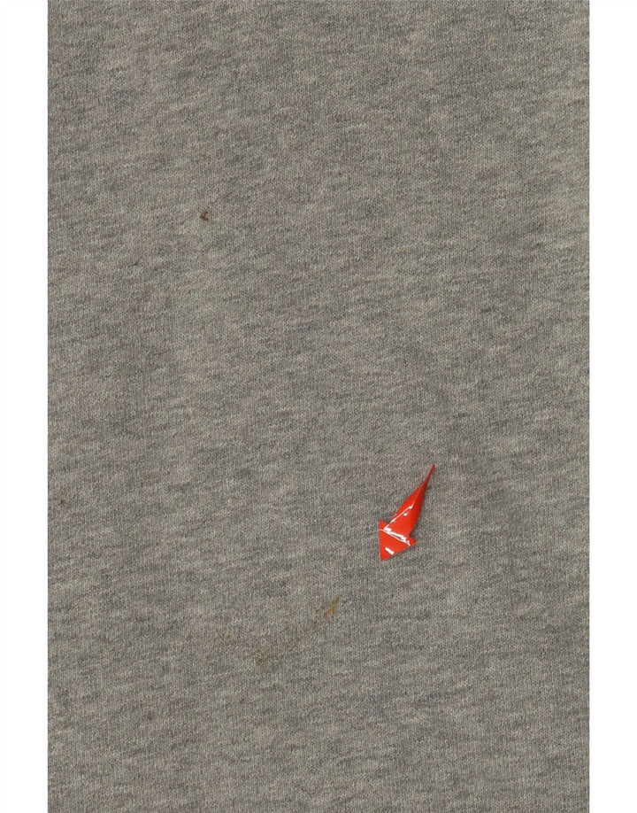 TOMMY HILFIGER Pull à Capuche Graphique Homme Gris Moyen Coton Colorblock