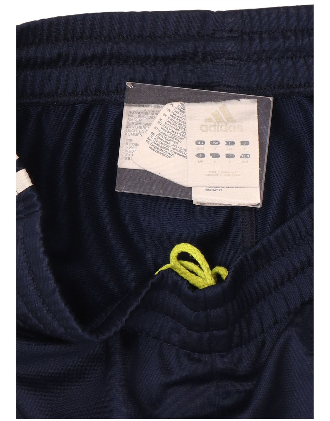 ADIDAS Mens Tracksuit Trousers UK 40/42 Medium  Navy Blue Polyester