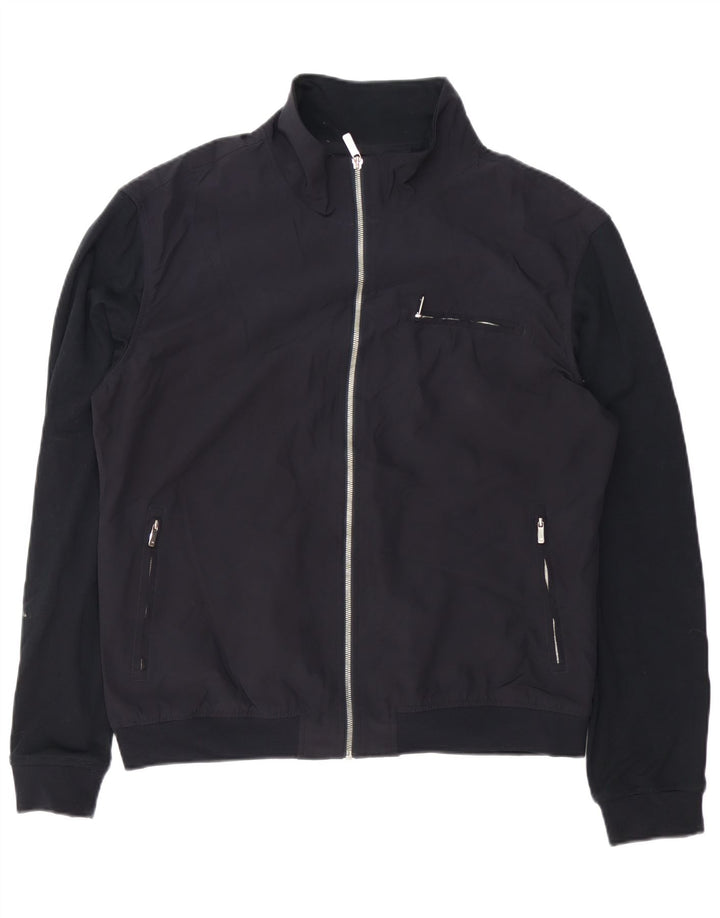Zara Veste Bomber Homme UK 42 XL Noir Polyester