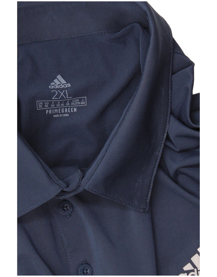 Adidas Polo Primegreen pour homme 2XL Bleu marine