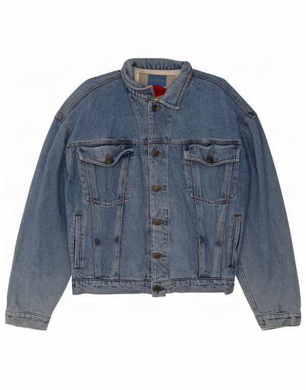 POP 84 Veste en jean pour homme UK 40 Large Bleu