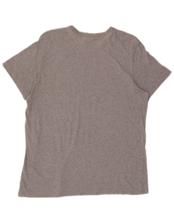 Adidas Mens Graphic T-Shirt Top XL Gris Coton