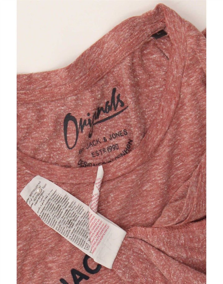 Jack & Jones T-shirt graphique pour homme en polyester moucheté grand marron