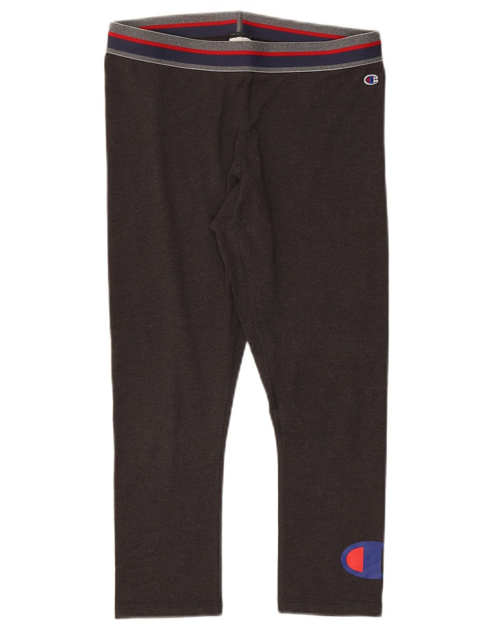 Champion Legging Capri Graphique Femme UK 12 Coton Marron Moyen