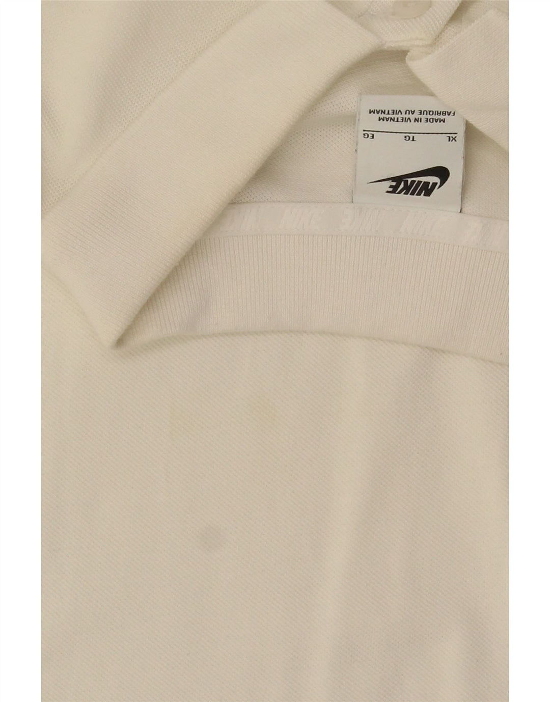 Nike Polo Homme XL Blanc Coton